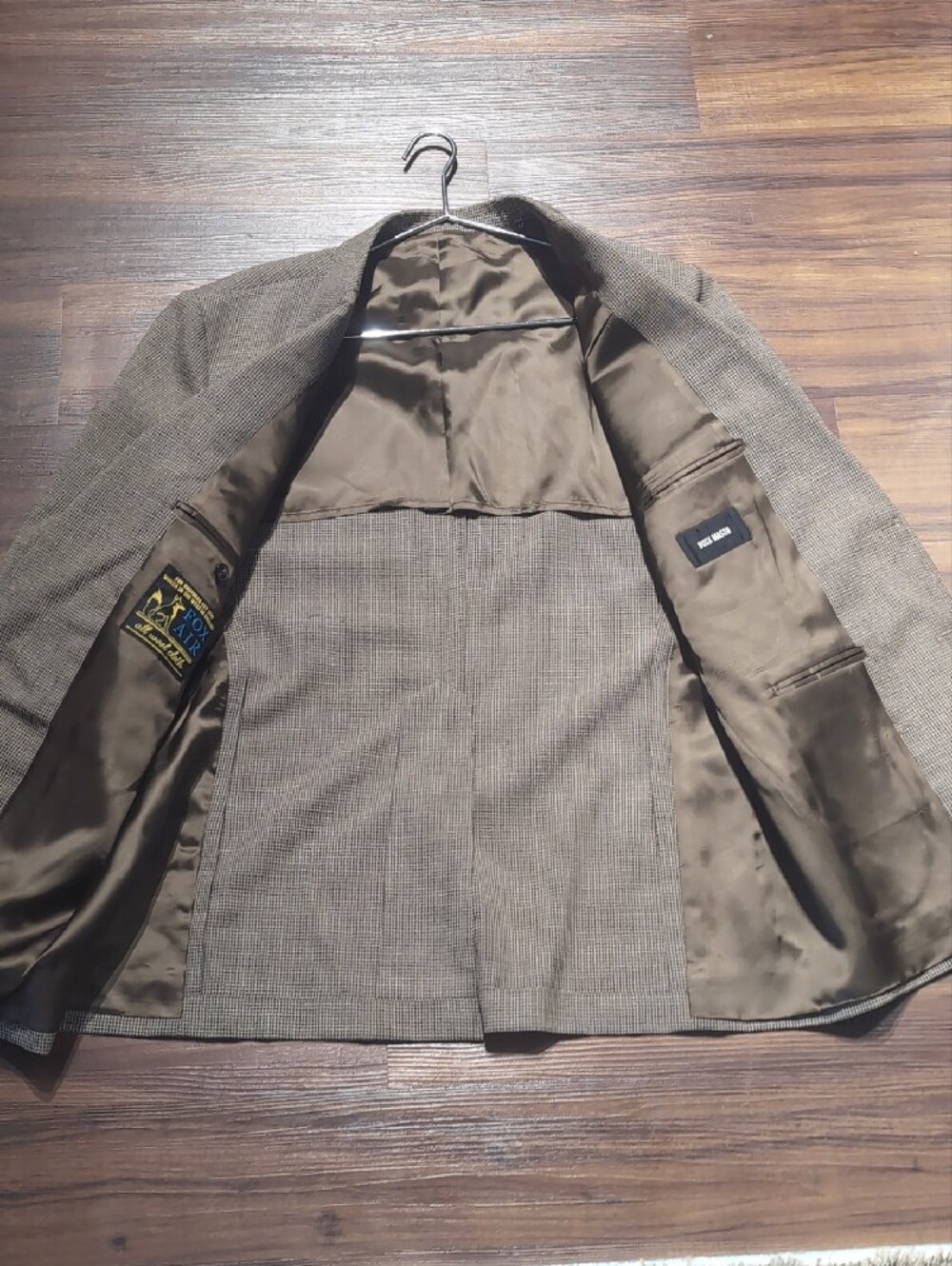 Buck Mason Tan/Brown Houndstooth Sport Coat - Picture 6 of 7